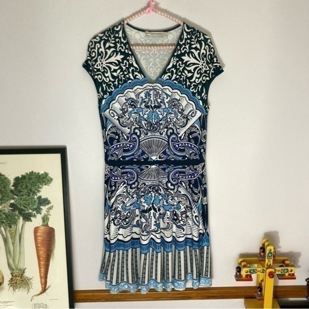 Mary Katrantzou blue dress size XL
